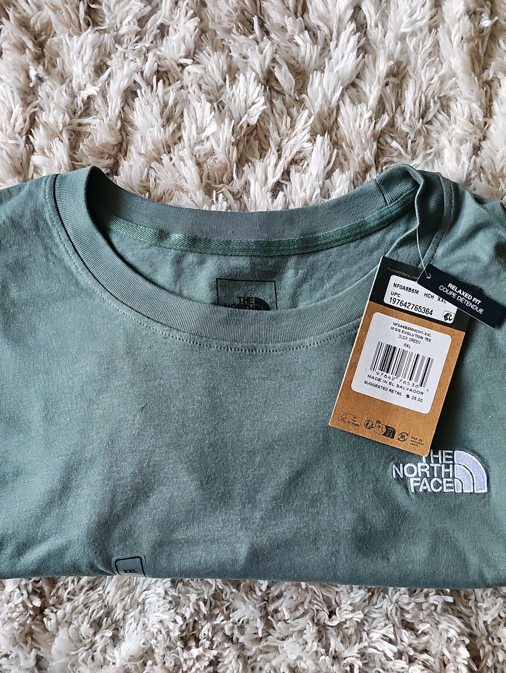 The North Face Men’s Short-Sleeve Logo Tee in Sage Green